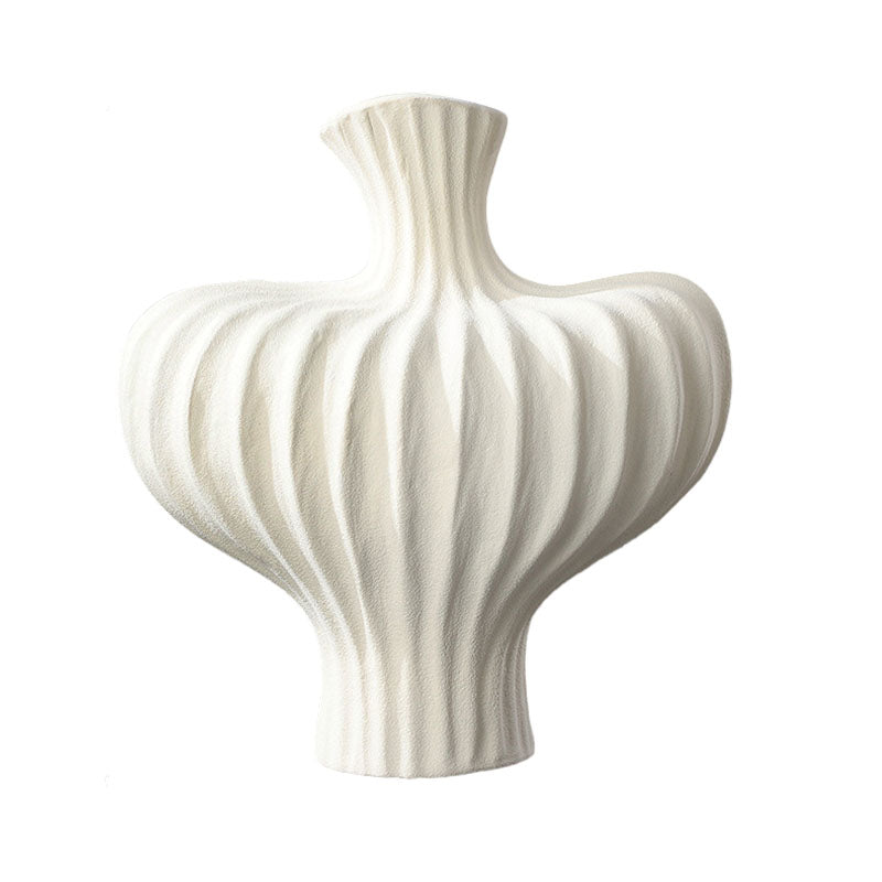 Large Matte White Vases Countertop Decoration Accessories