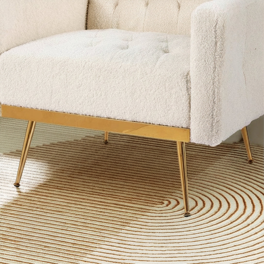 Armchair Boucle Beige Nicole