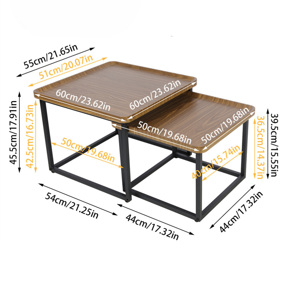 Modern Irregular Drop-shaped Coffee Table Set