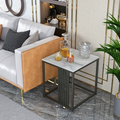 Minimalism marble stone side table white black Australia