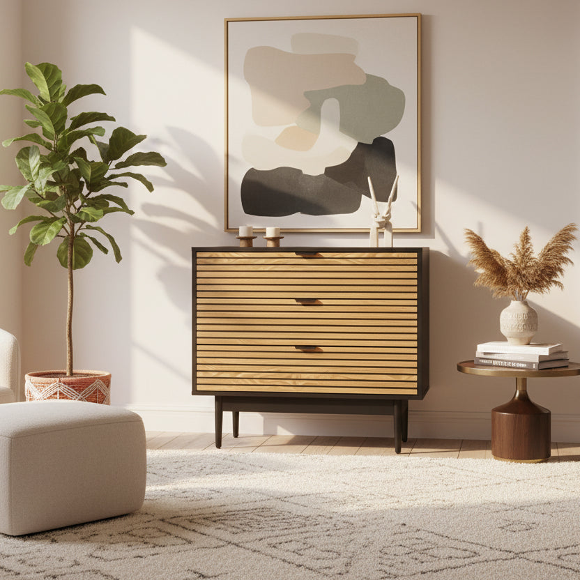 Chest of Drawers 3-Drawer Dresser Table Lowboy