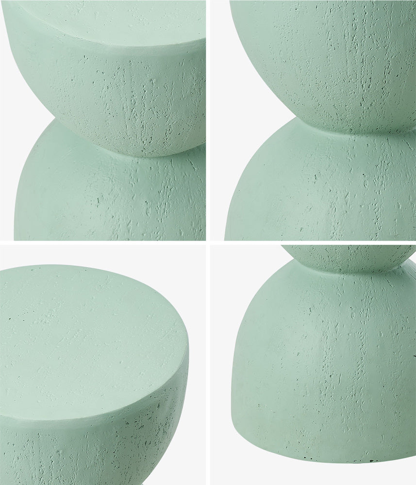 Green Stone Side Coffee Table Stand