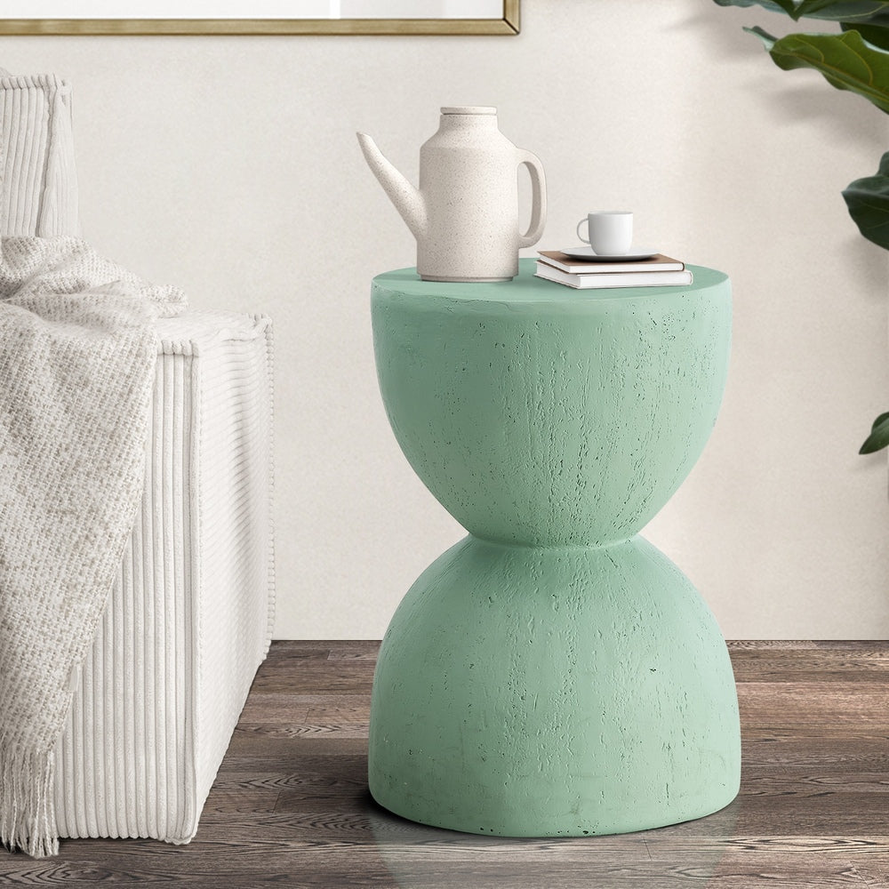 Green Stone Side Coffee Table Stand