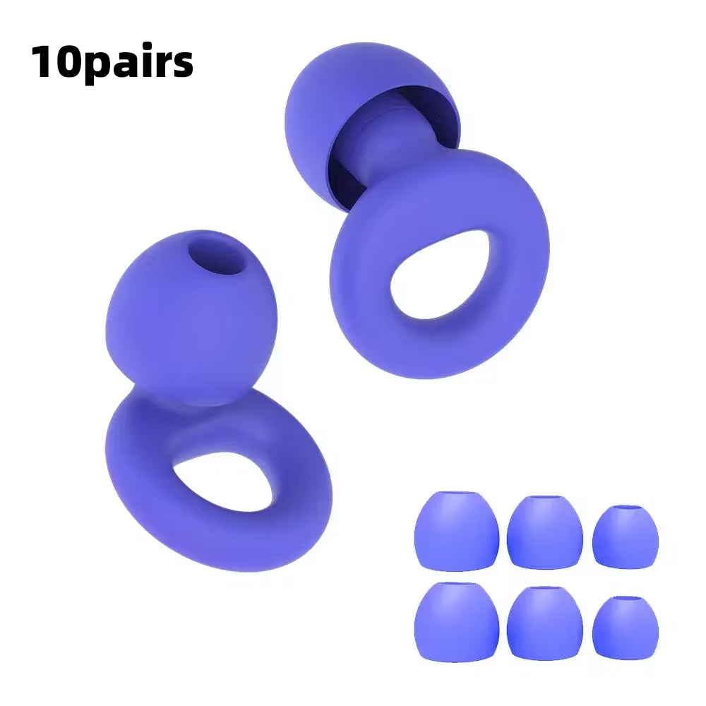 High Fidelity Noise Cancelling Silicone Ear Plugs Reusable Ear Plugs