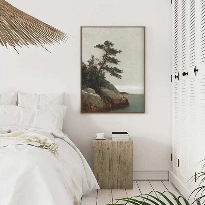 Landscape Vintage Stretched Wall Art Home Decor