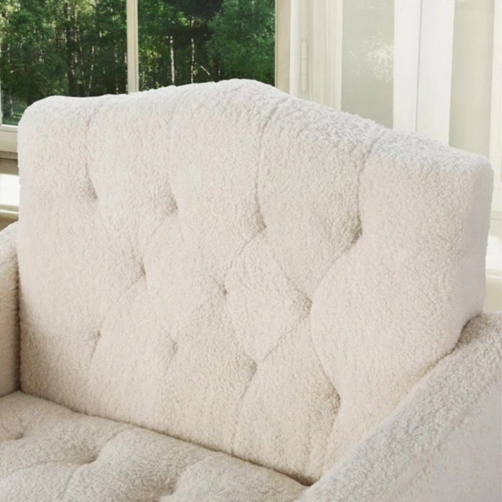 Armchair Boucle Beige Nicole