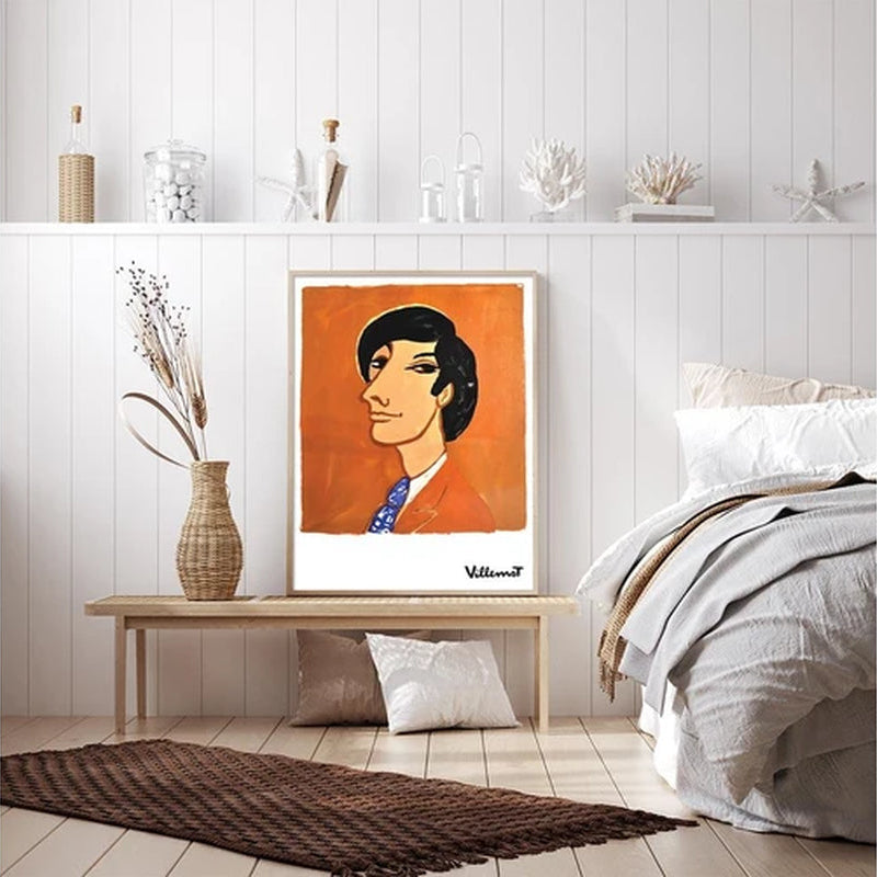 Villemot 1971 Stretched Wall Art Home Decor