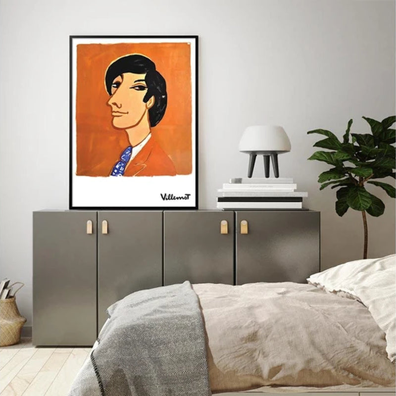 Villemot 1971 Stretched Wall Art Home Decor