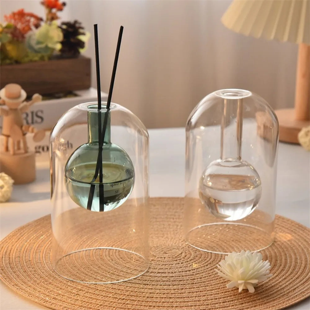 Minimalist Coloful Aroma Diffuser Glass Bottle Home Fragrance Essential Oil Container Party Gift for Modern Home Decorations