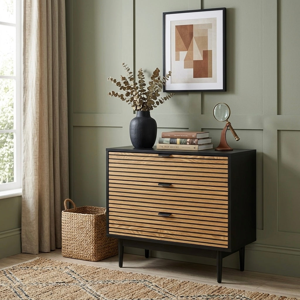 Chest of Drawers 3-Drawer Dresser Table Lowboy