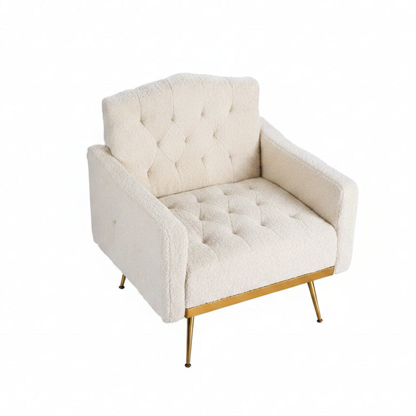Armchair Boucle Beige Nicole