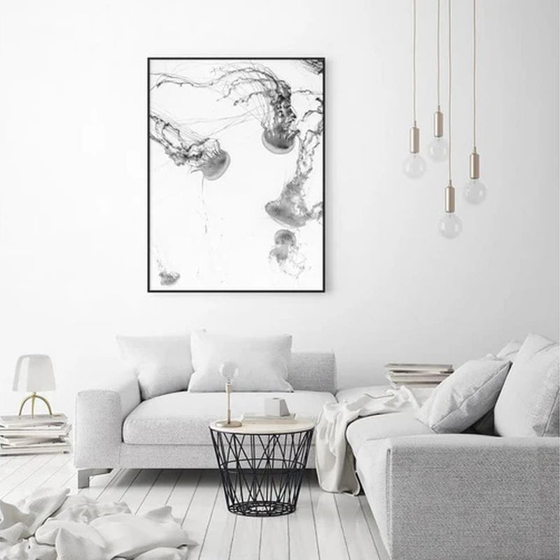 Jellyfish Stretched Wall Art Home Decor