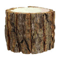 Waterproof Flower Bucket Rustic Pot Plant Pots Indoor Rural Desktop Decoration Outdoor Wooden Container Bark