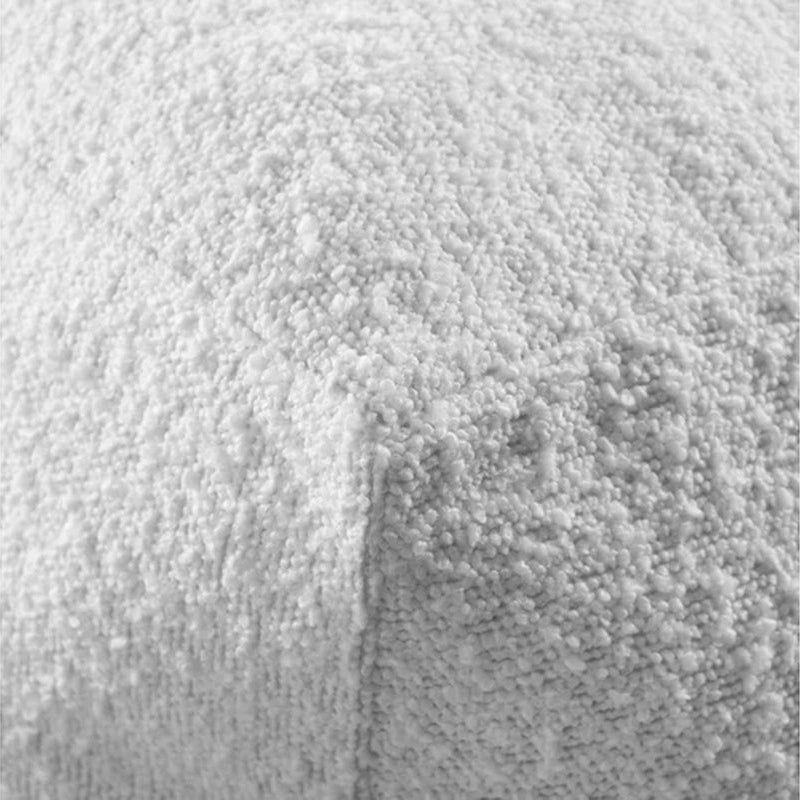 Cadence & Co. Blake Boucle Pouffe Cover Ivory 50X50X50Cm