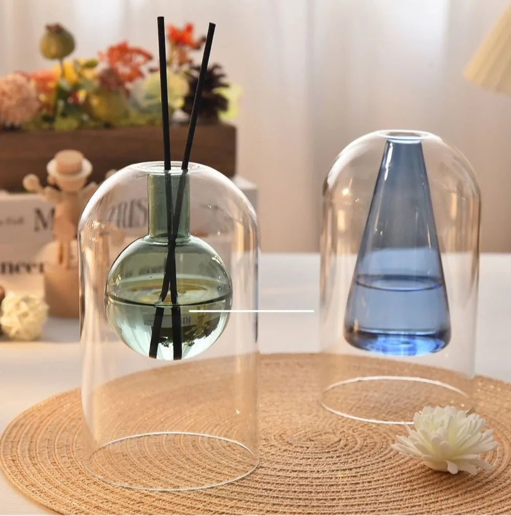 Minimalist Coloful Aroma Diffuser Glass Bottle Home Fragrance Essential Oil Container Party Gift for Modern Home Decorations